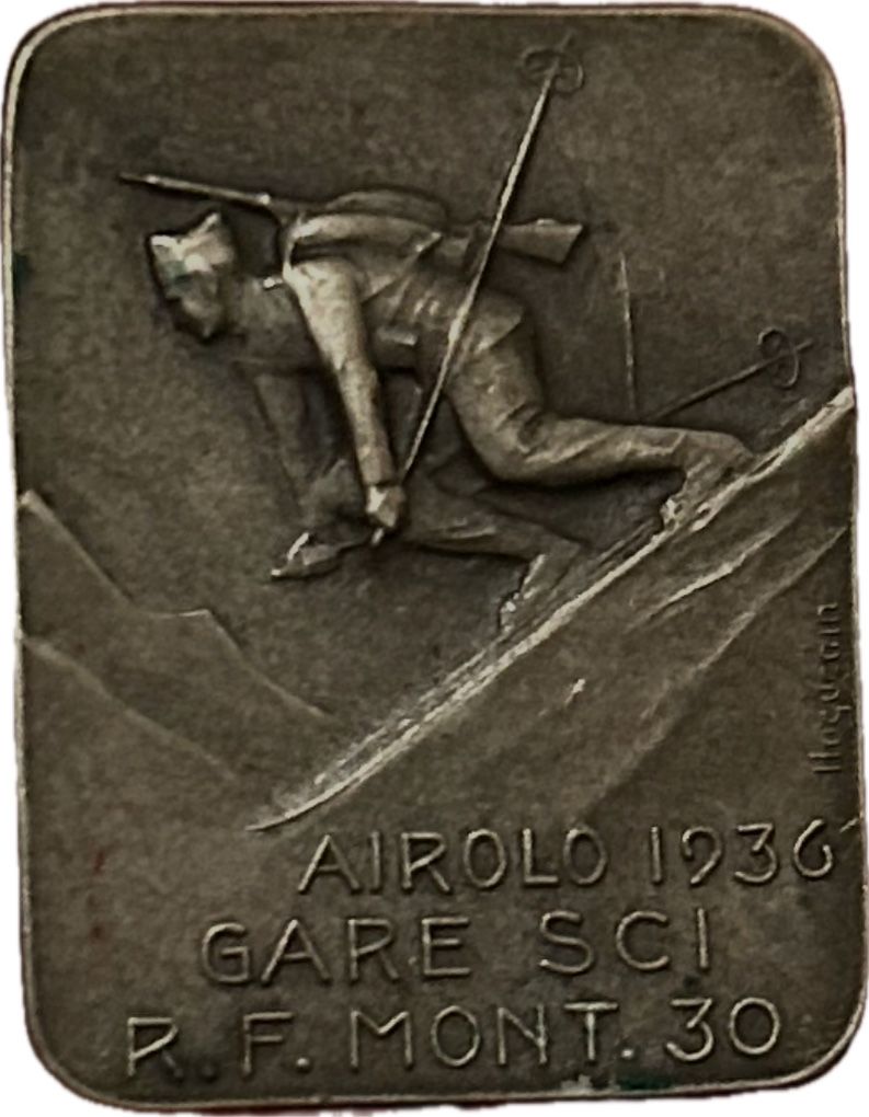 Medaglie: Abzeichen, Ticino-Airolo, Gara Sci R.F. Mont.30 1936 – Usato da Breganzona venduto da Milesbo