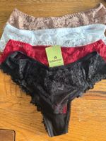 4x String-Tanga-Unterwäsche-Spitzen-Grösse L