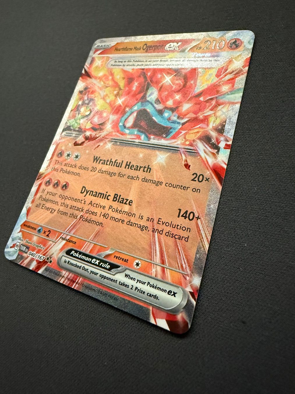 Pokémon Sammelbilder & Trading cards: Hearthflame Mask Ogerpon ex #40 – Gebraucht aus Uster von bacsev 1