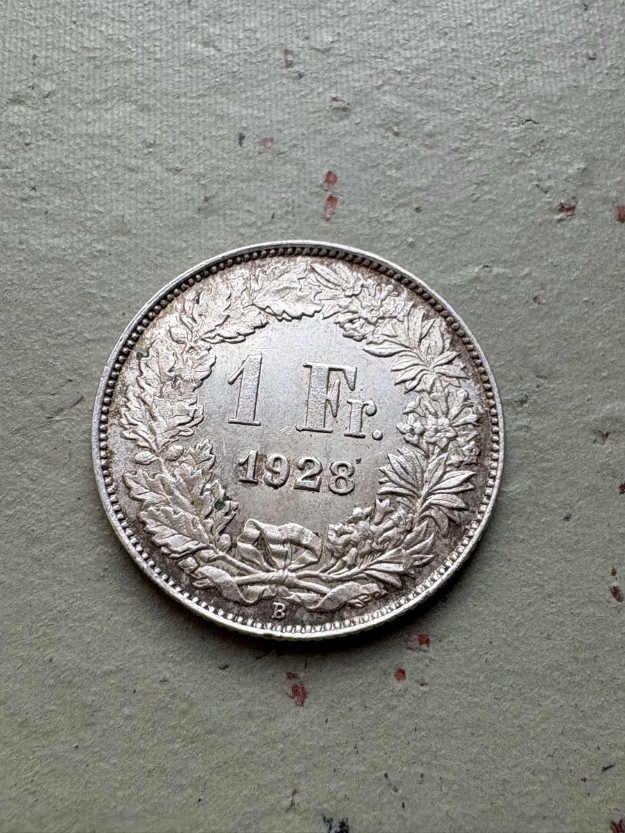 Tutti le monete: Schweizer 1 Franken 1928, gutes Stück – Nuovo (secondo la descrizione) da Zürich venduto da mysilvercoin