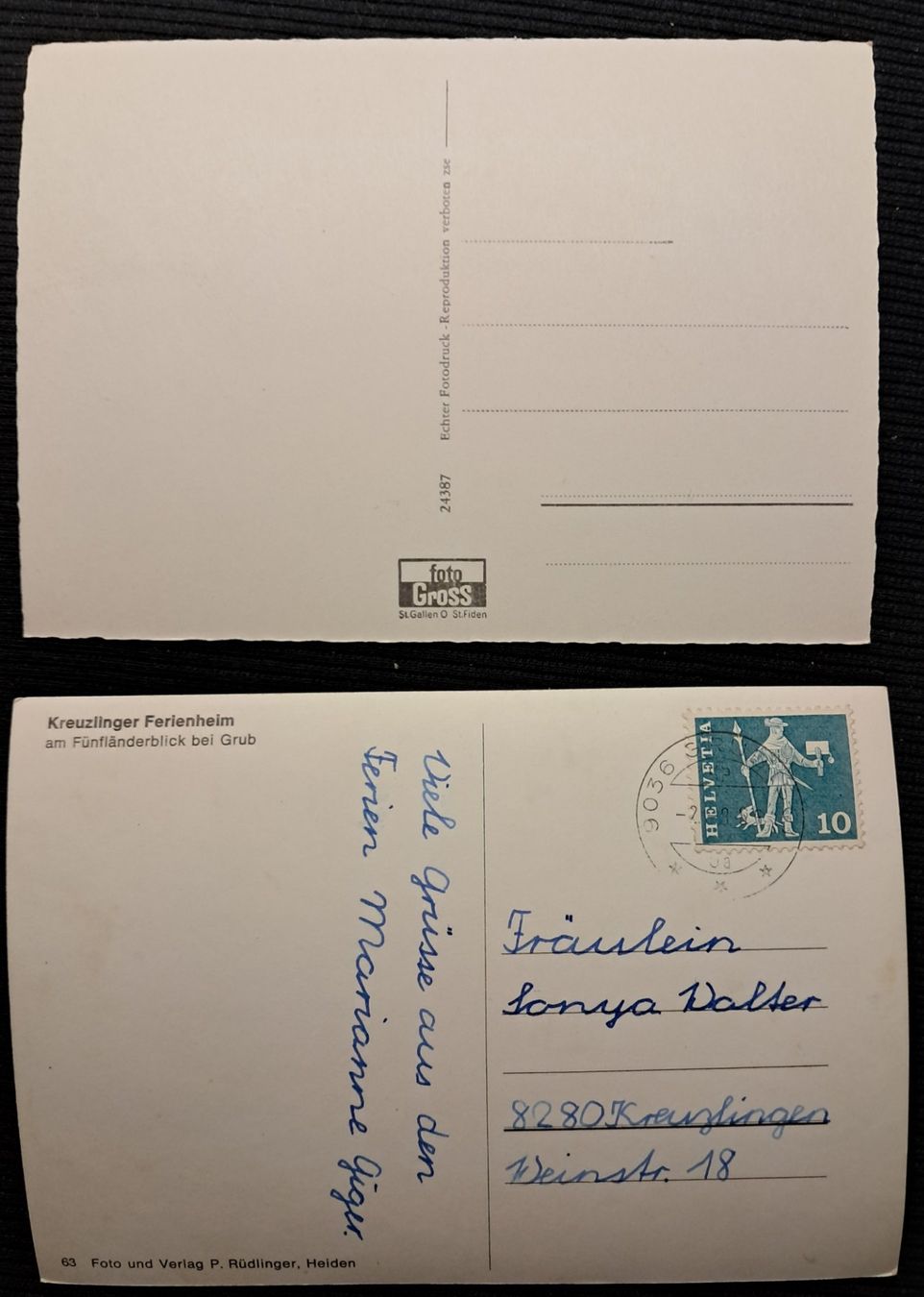 Cartes postales: 2 AK KREUZLINGER – D'occasion à Ponto Valentino par giorgia06 1