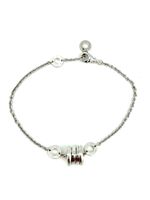 BVLGARI. Collection "B.Zero1", bracelet or blanc 18K