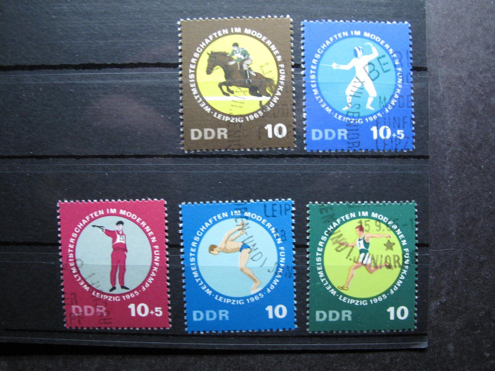 Alle Briefmarken: DDR 1965 Fünfkampf WM gest. – Gebraucht aus Wil SG von fva01