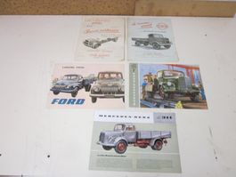MERCEDES BENZ MAN Truck Camion Prospekt Vintage Oldtimer