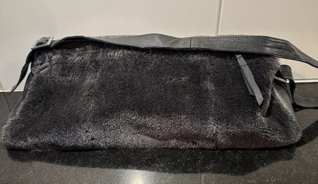 Handtasche aus Kunstpelz, Unikat, Eigenkreation