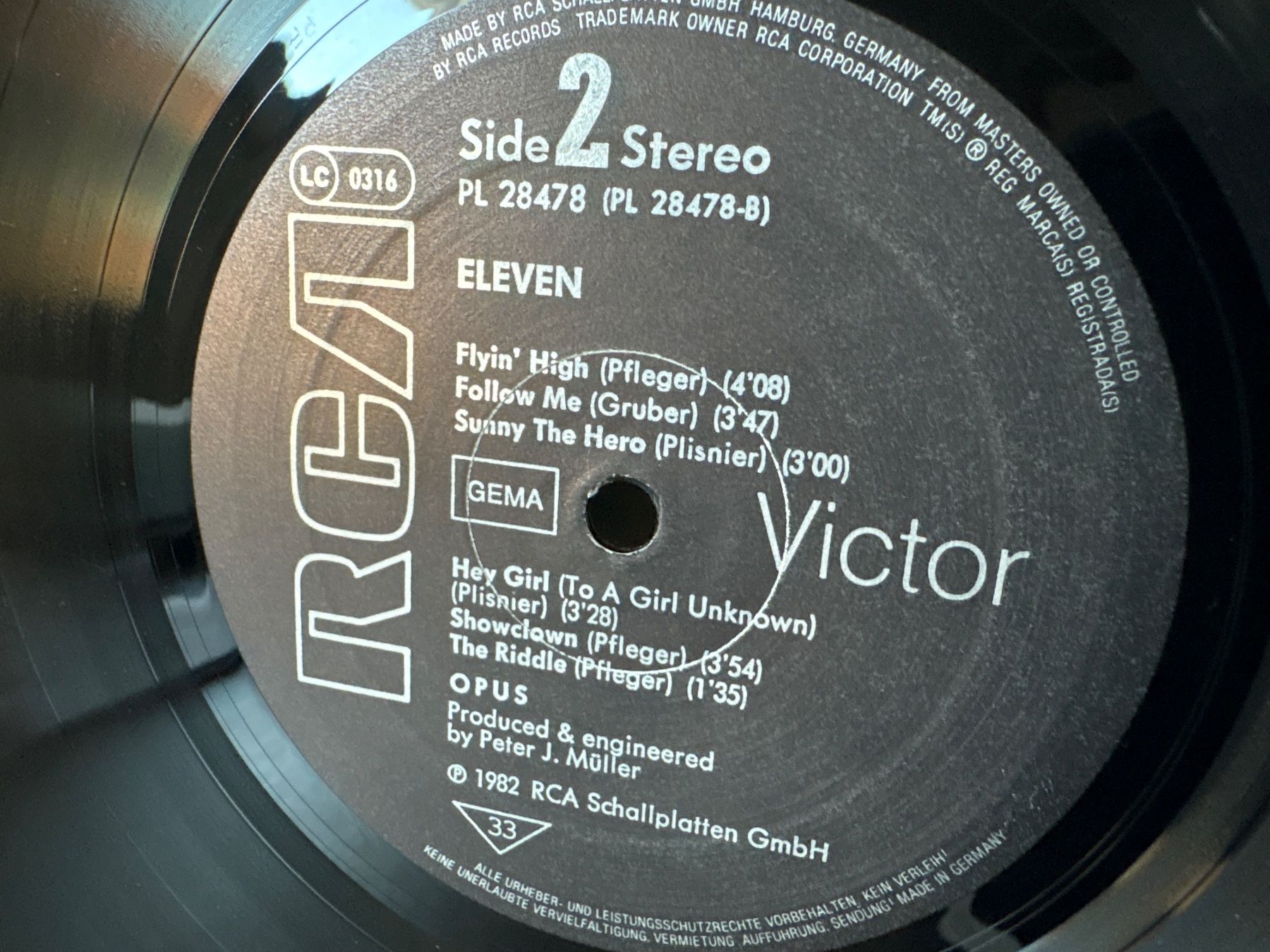 Vinyles: Opus - ELEVEN - Schallplatte - RCA - 1982 – D'occasion à Andwil SG par Rainboli 3