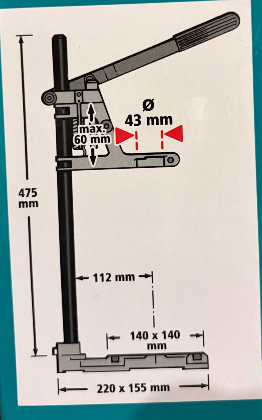 Wolfcraft Tutti gli attrezzi: Drill Stand / Bohrständer – Nuovo e nell'imballaggio originale da St. Gallen venduto da T-Ball 2