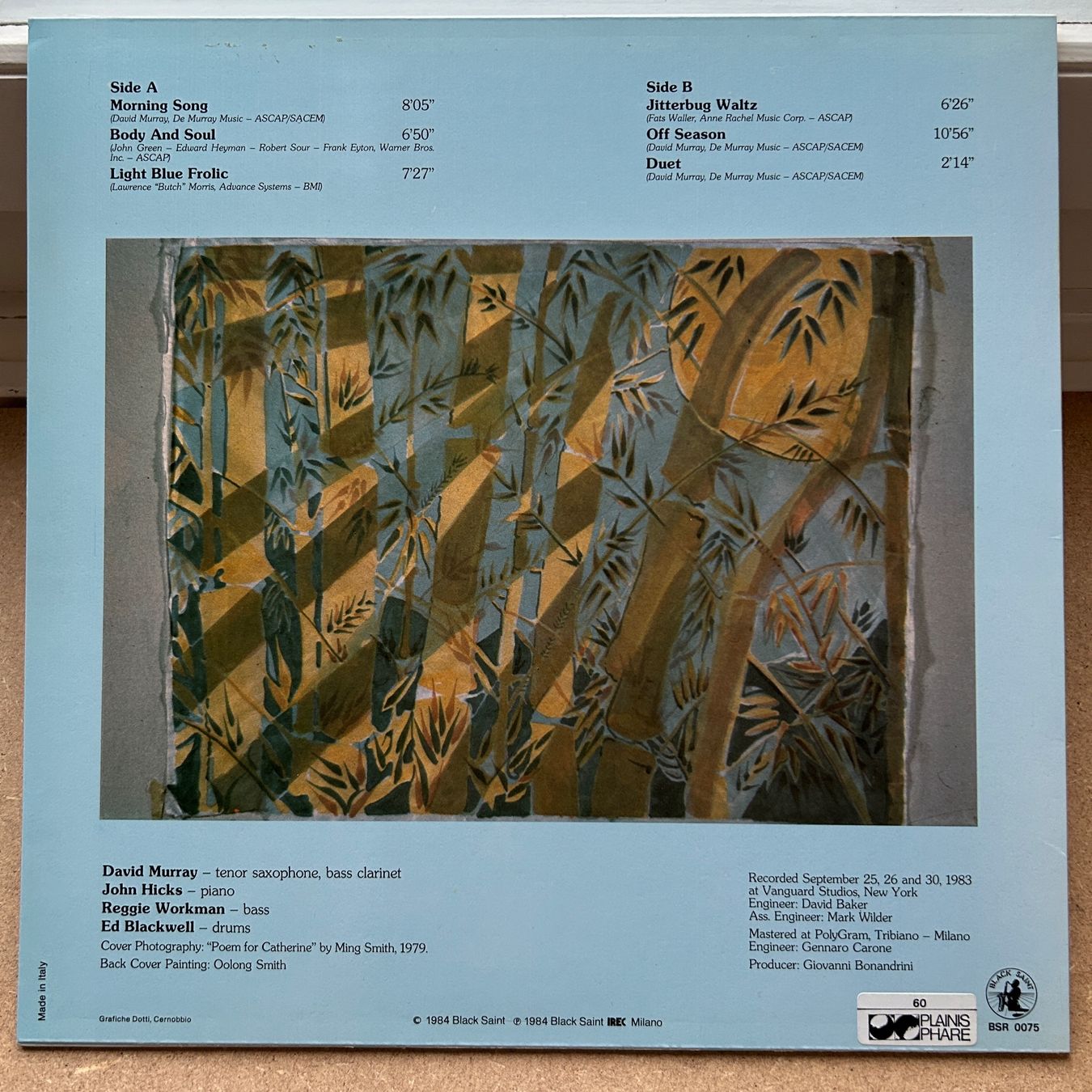 Dischi in vinile: David Murray Quartet  Morning Song LP – Usato da Lausanne venduto da Pask1 1