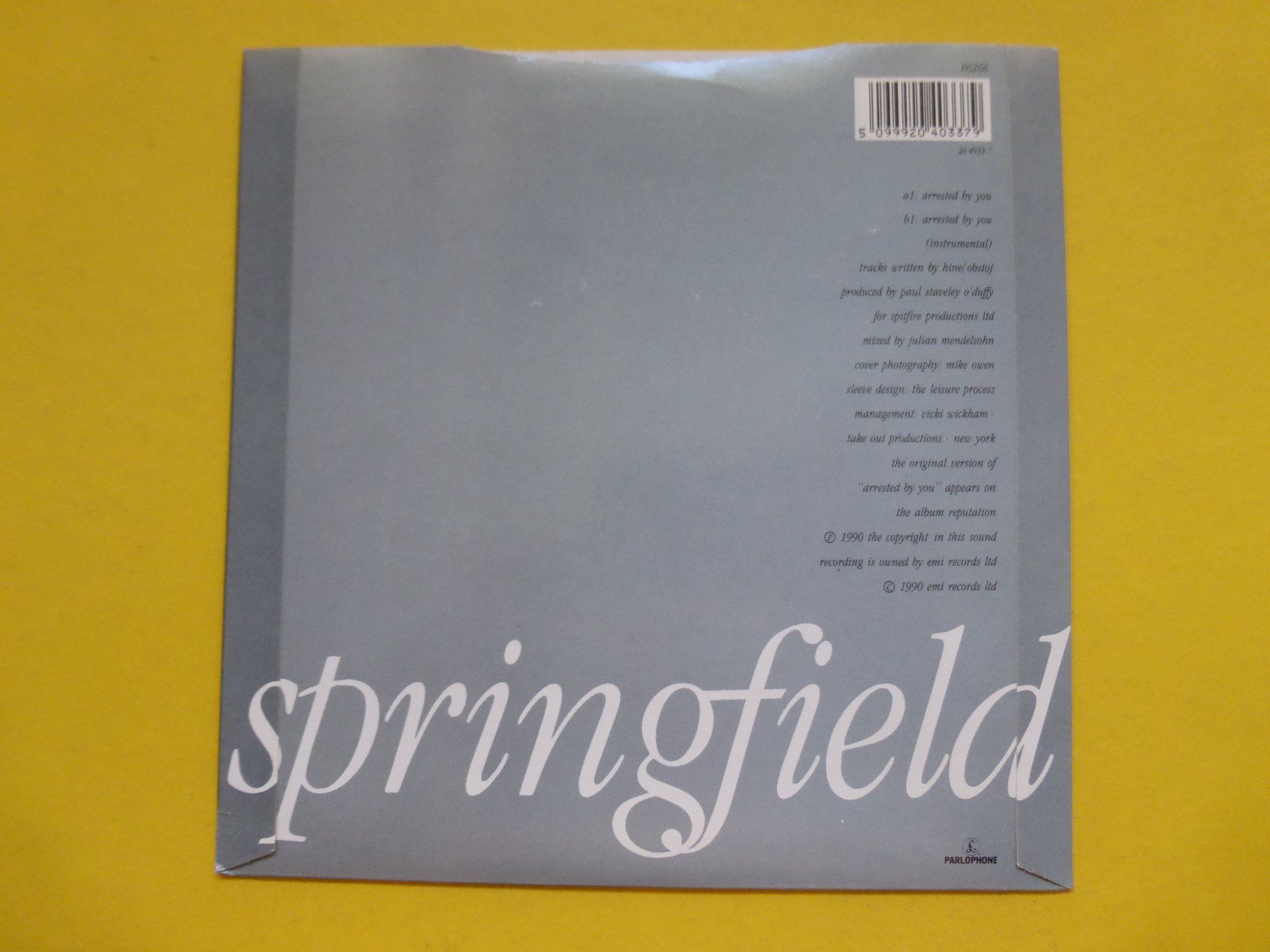 Dischi in vinile: Dusty Springfield – Arrested By You – Usato da Zürich venduto da Swiss57 1