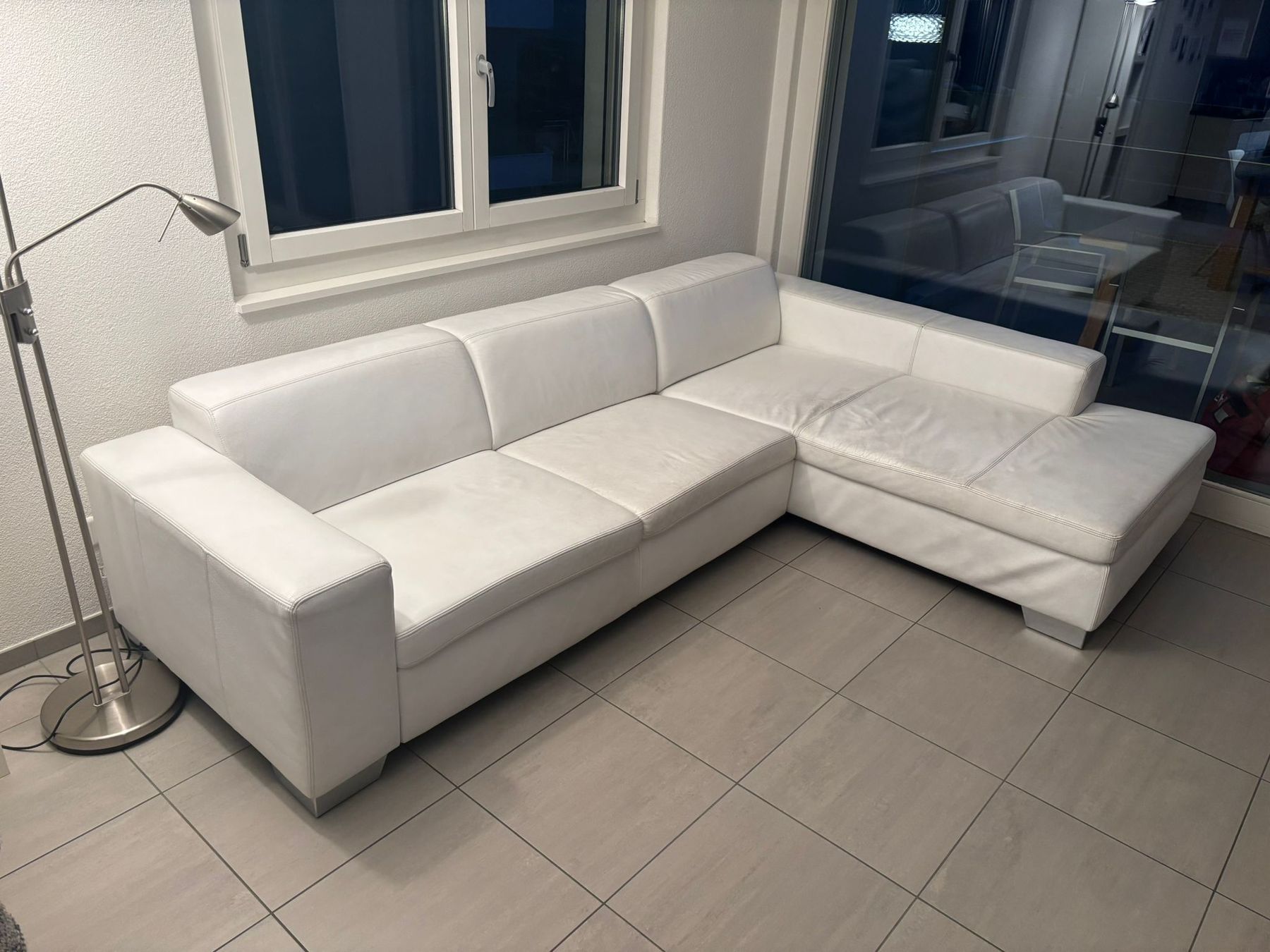 Sofas: Weisses Ecksofa aus Leder – Gebraucht aus Walchwil von Sandy08 2