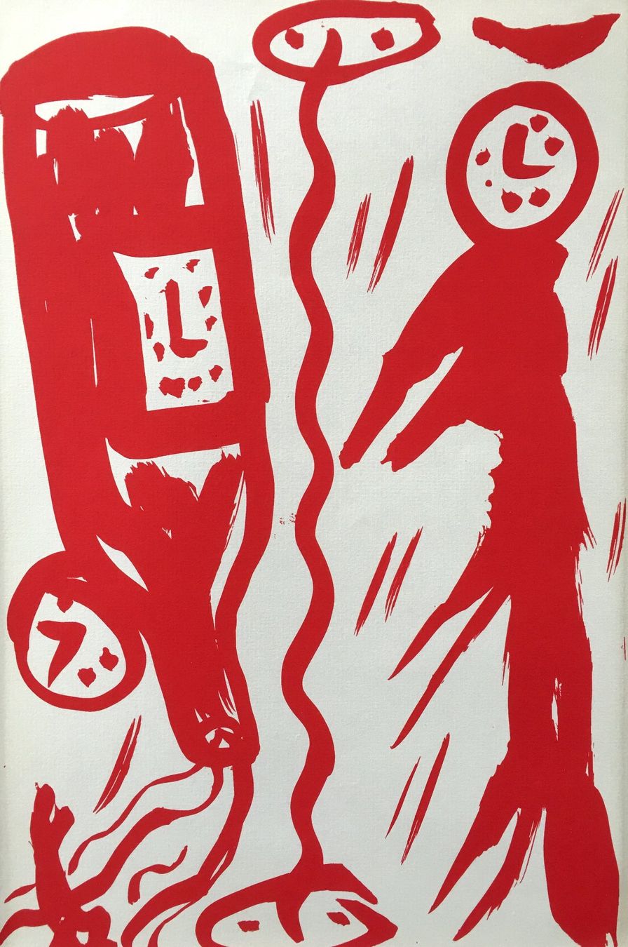 Grafica & Litografie: A.R. Penck Original Siebdruck / Serigraphie "Lyrik" – Usato da Nennigkofen venduto da juhit 3