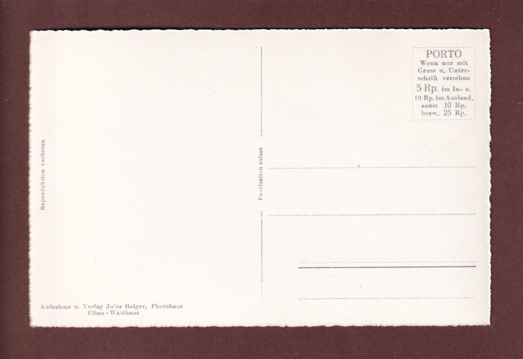Cartoline postali: CHUR mit Calanda – Usato da Pully venduto da nicecards 1