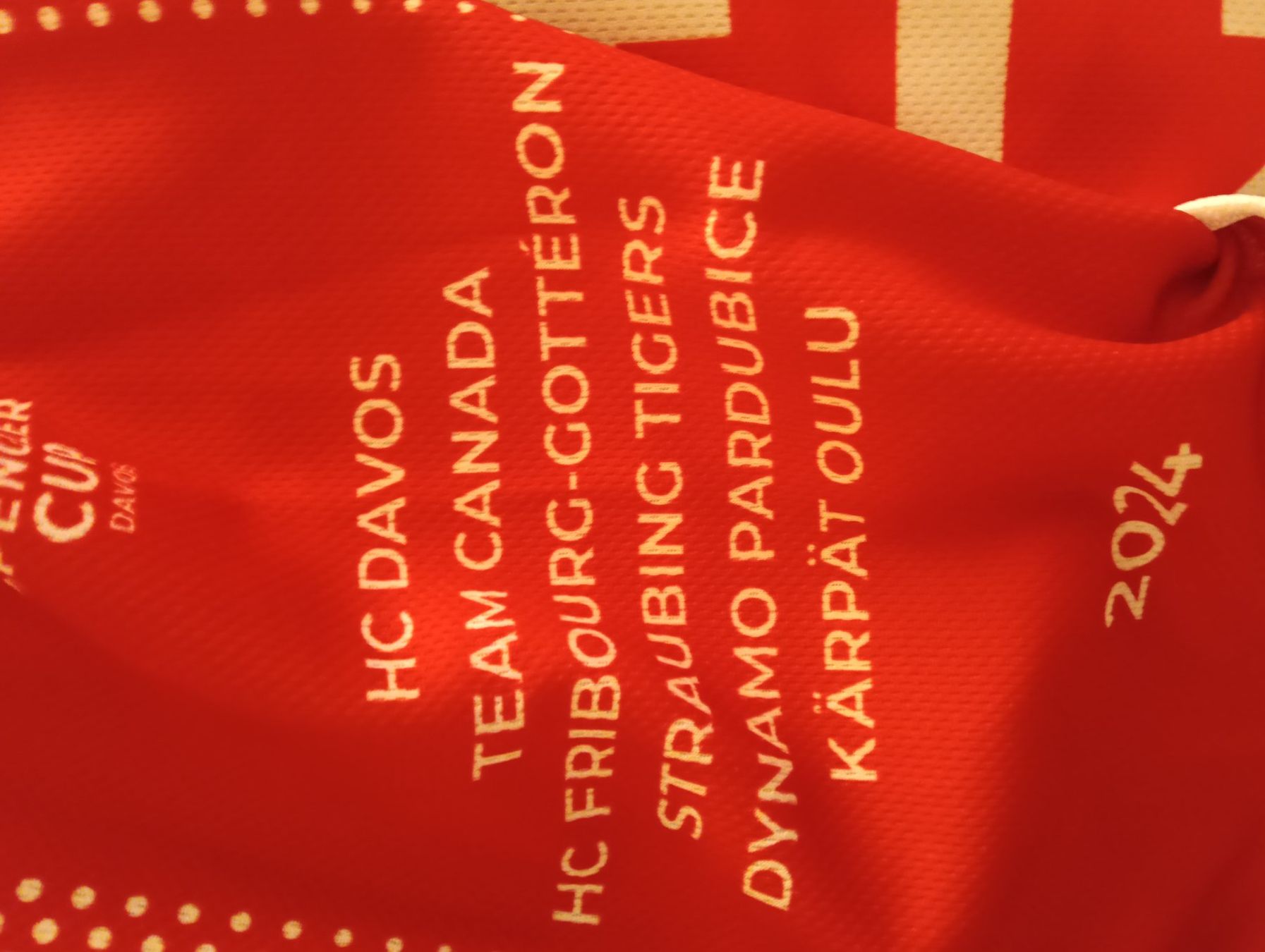 Gameworn Canottiere & Pantaloni: maglia team canda gameworn spengler cup – Usato da Sigirino venduto da acquila16 3