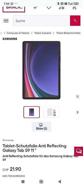 Covers & Borse: Samsung Tab S9 Displayschutz NEU – Usato da Wangs venduto da niro008