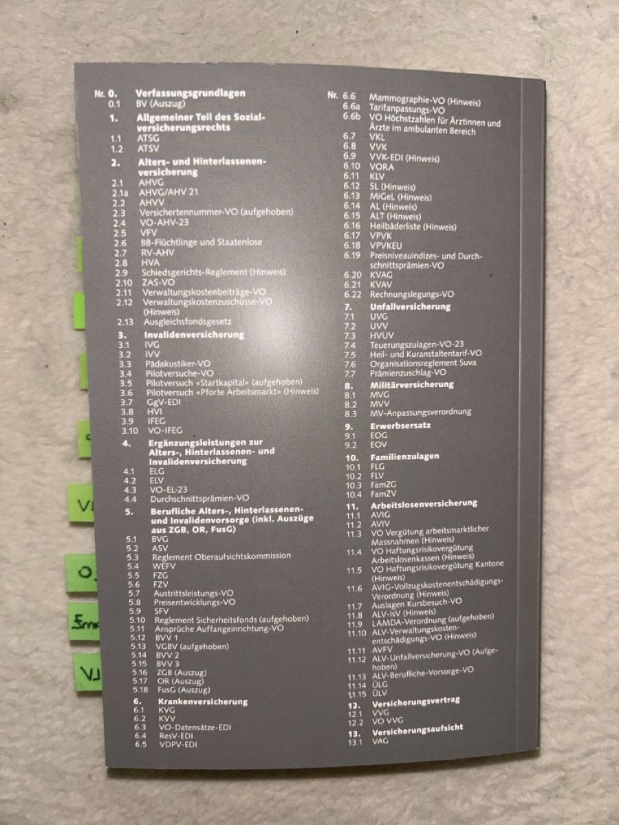 Libri: Sozialvericherungsgesetz Schweiz – Nuovo (secondo la descrizione) da Sissach venduto da tasila01 1