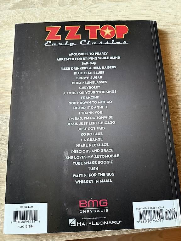 Libri: Partition/Tablature de guitare ZZ TOP  – Usato da Ste-Croix venduto da Kikkio 1