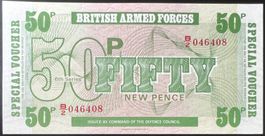 British Armed Forces 50 New Pence (1972) - non circ./unz