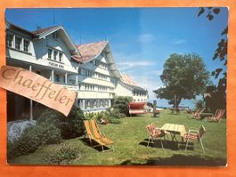 1985 Pension Nord Heiden mit Stempel und Briefmarke