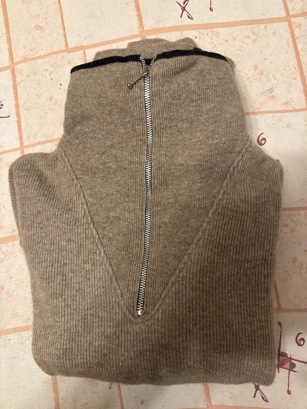 Maglioni & Felpe: Pullover Glaros beige mit Reissverschluss – Usato da Schaffhausen venduto da D-MAC