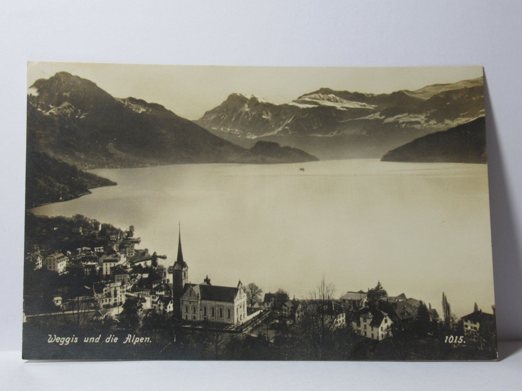 Cartoline postali: Weggis & die Alpen 1927 – Usato da Grenchen venduto da Bluemchen1900