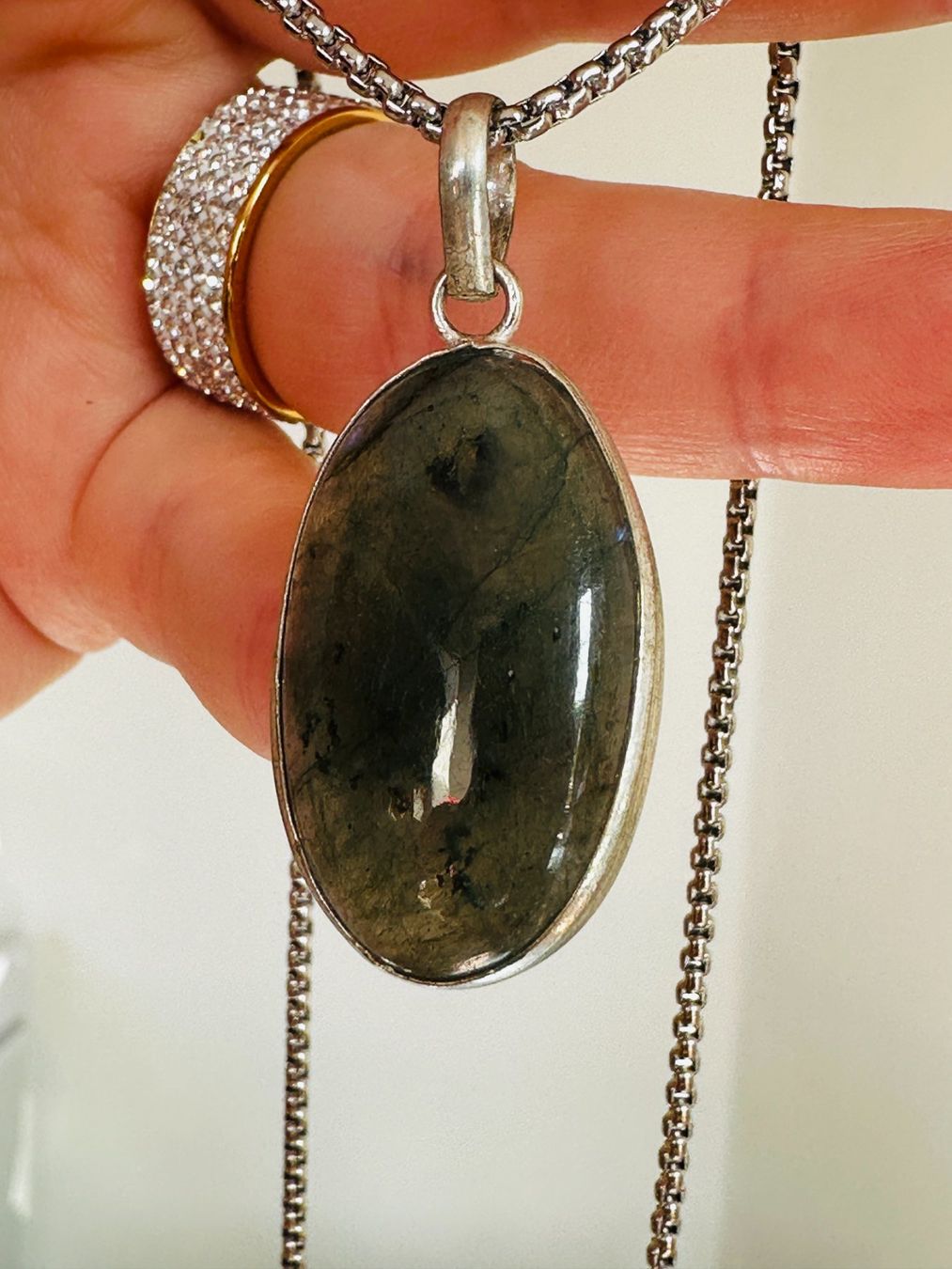 Catenine: Labradorite necklace – Nuovo e nell'imballaggio originale da Genève venduto da AGBERG 8