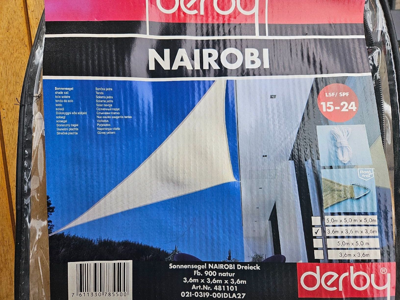 Markisen: Nairobi Sonnensegel 3 eckig – Neu (gemäss Beschreibung) aus Schwyz von niggi05 1