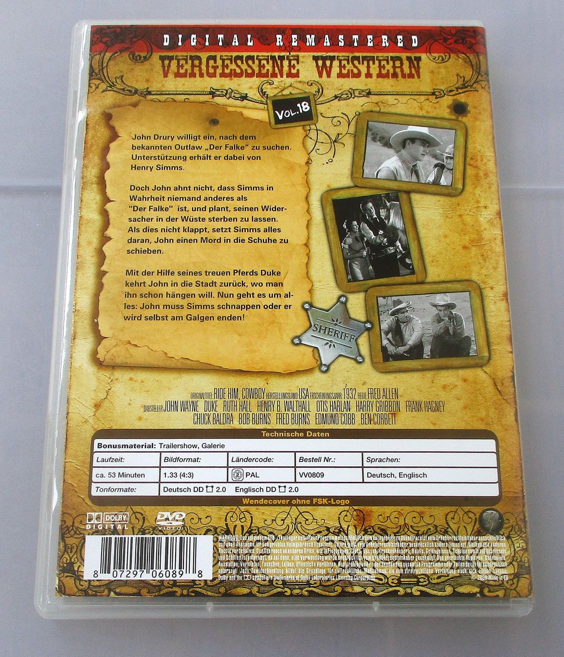 Alle DVDs: DER FALKE - John Wayne – Gebraucht aus Wattwil von Muriel10 1
