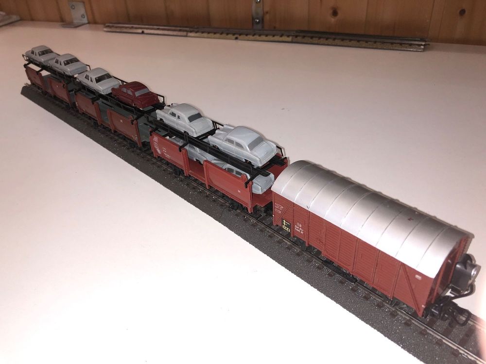 RENFE Autotransportwagen DDMA 2-teilig - Modellbahn N-Spur 1:160 Epoche IV