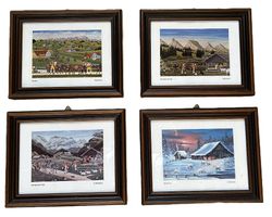 4er-Set Alpenbilder Vier Jahreszeiten