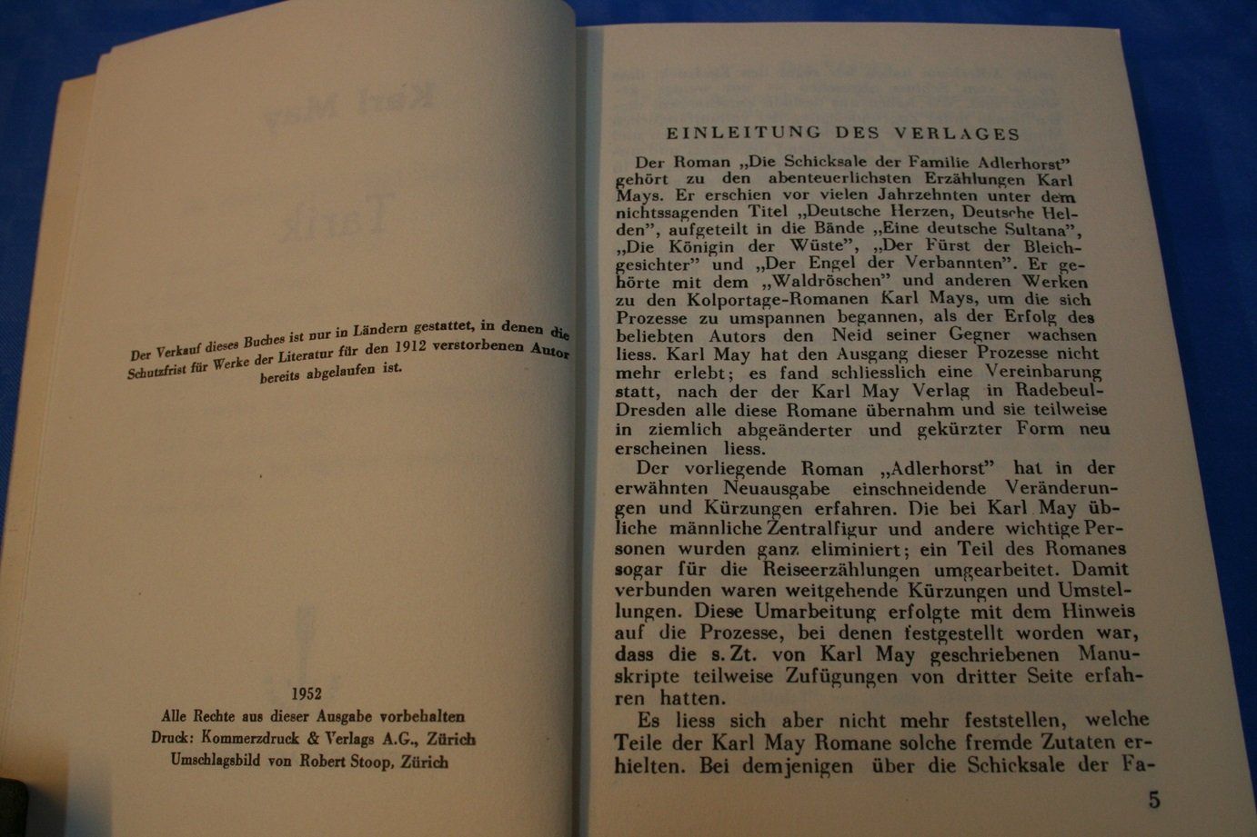 Libri: Karl May "Tarik" – Usato da Wettingen venduto da zibi137 2