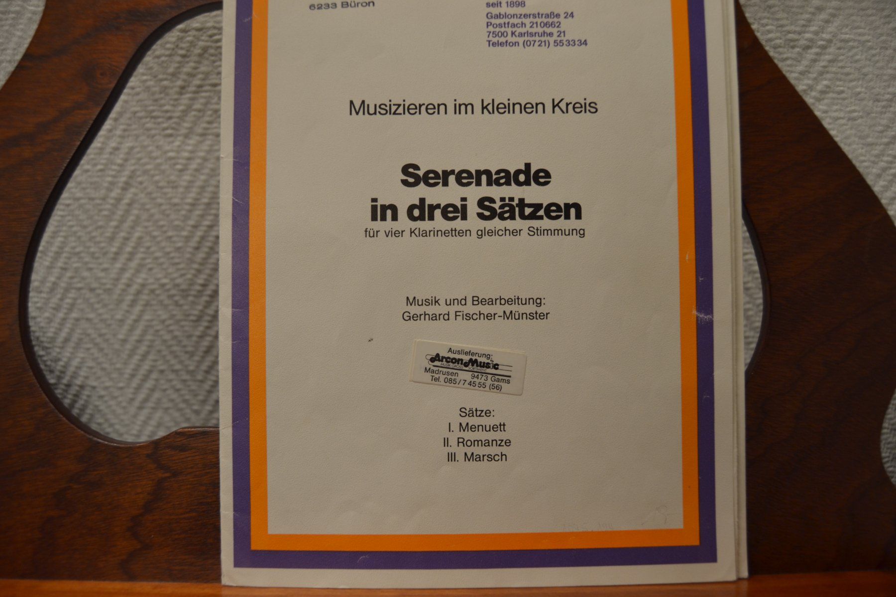 Libri: Serenade in drei Sätzen – Usato da Büron venduto da Lizali