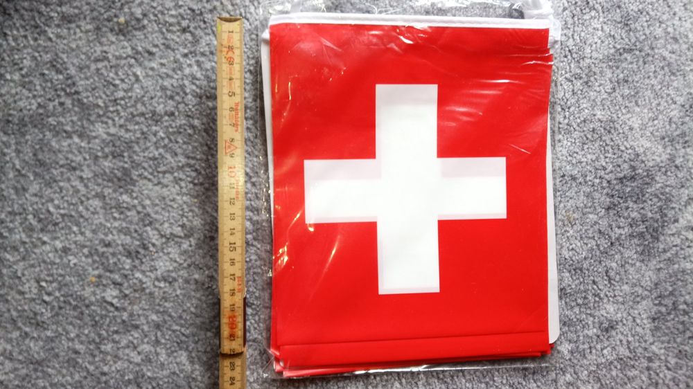 DeCoArt Fahnenkette Türkei 5 M - Girlande Mit 20 Papierfahnen Ca. 12x24 Cm, Deko Für Partys & Feiern