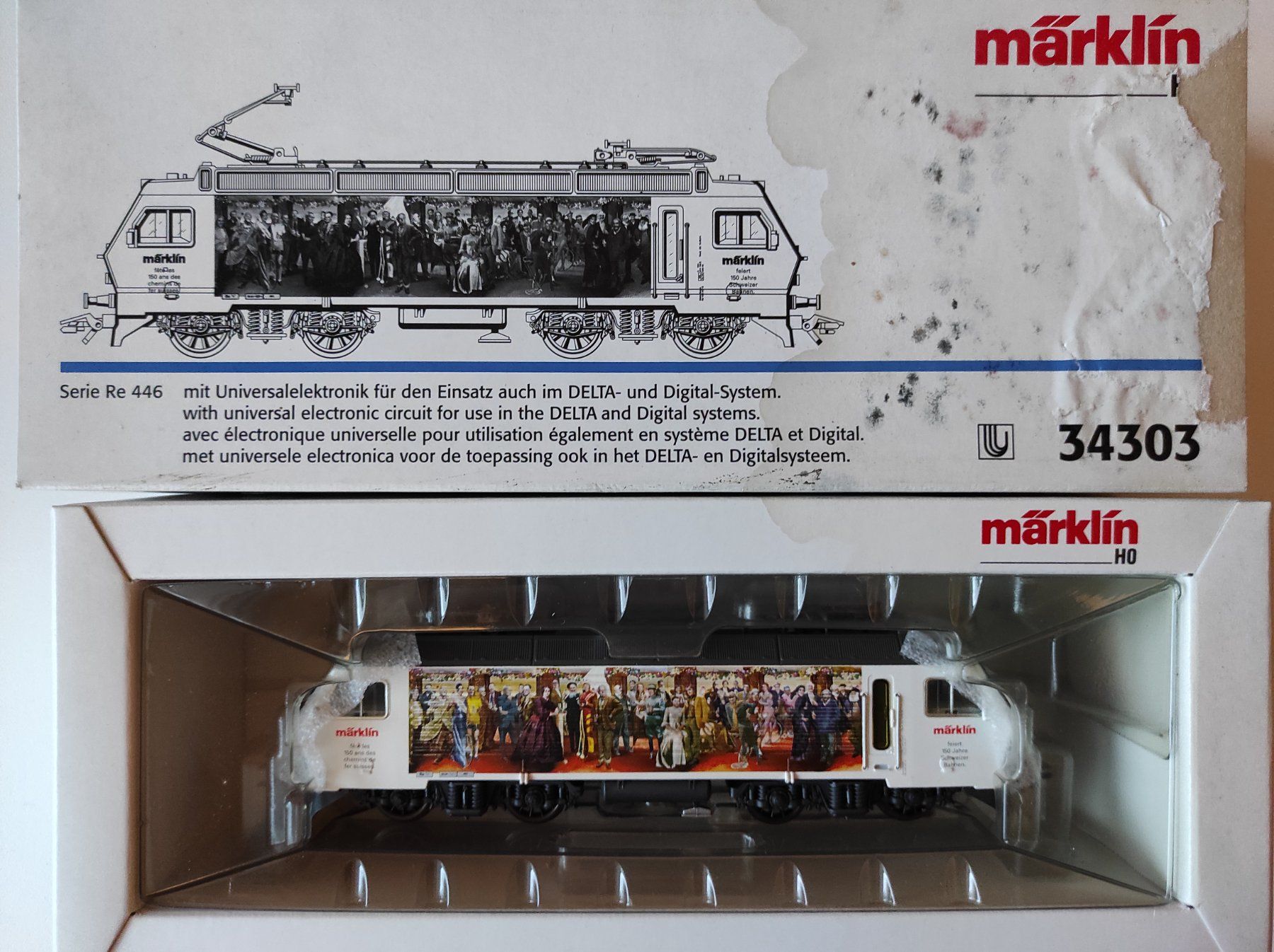 Märklin HO 34303 Re 4/4 100 Jahre Jubiläum Lokomotive (Neu (gemäss ...