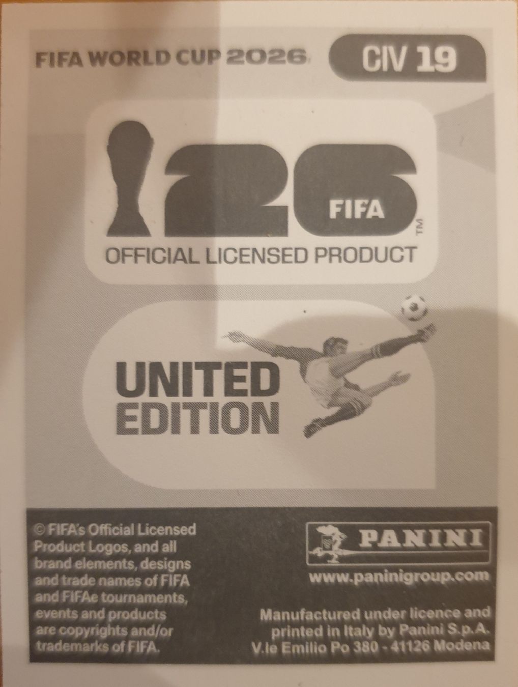 Panini Carte collezionabili: Panini WM 2026 CIV EVANNI GUESSAND 19 – Nuovo (secondo la descrizione) da Einsiedeln venduto da MGXX 1