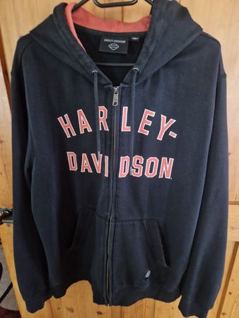 Harley-Davidson Hoodie Gr. L Schwarz Orange 