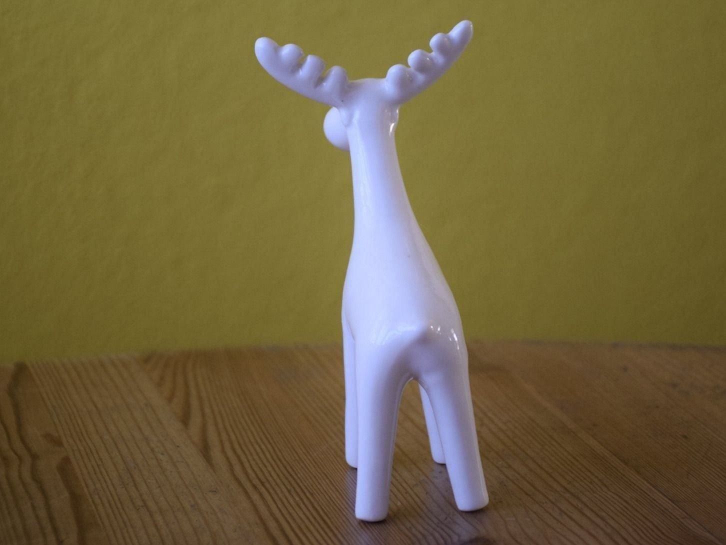 Statuette: Super Schnäppchen : Elch aus Keramik – Nuovo e nell'imballaggio originale da Wetzikon ZH venduto da Wetzicardo25 5
