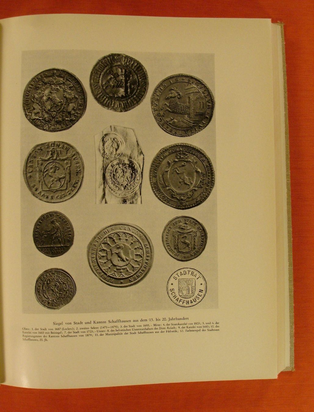 Libri: HOHEITSZEICHEN DES STANDES SCHAFFHAUSEN, WAPPEN – Usato da Grüningen venduto da Kartensammler 3