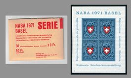 1971, 30 Blocks W45 ** "NABA 1971", Serie nummeriert 1 - 30