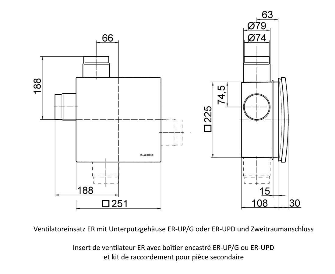 Ventilatori: Maico ER 100 VZ Einbau-Ventilatoreinsatz – Nuovo e nell'imballaggio originale da Bottighofen venduto da zaap 3