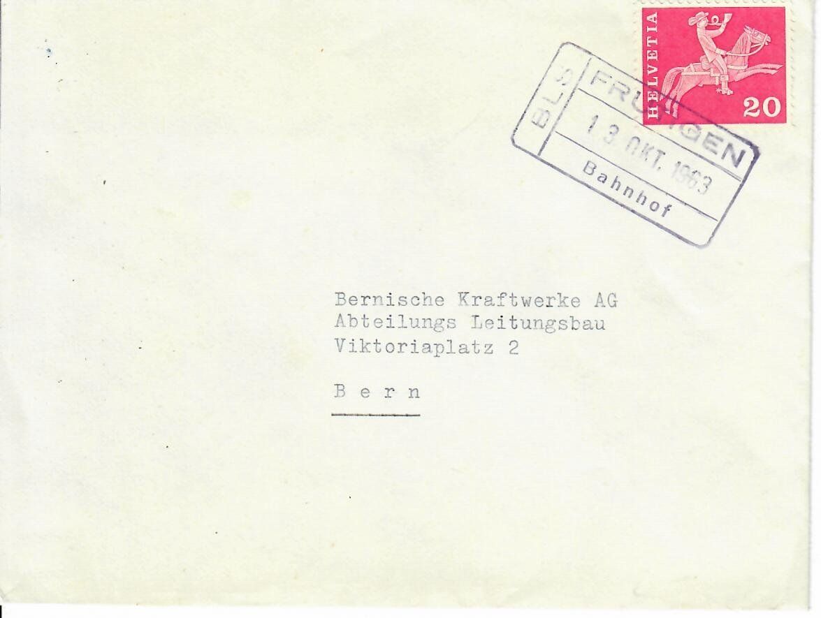 Tutti i francobolli: Brief, BLS Frutigen – Usato da Hochdorf venduto da Ziegel-16