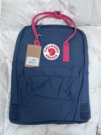Fjällräven Kånken Rucksack blau pink neu mit Etikett