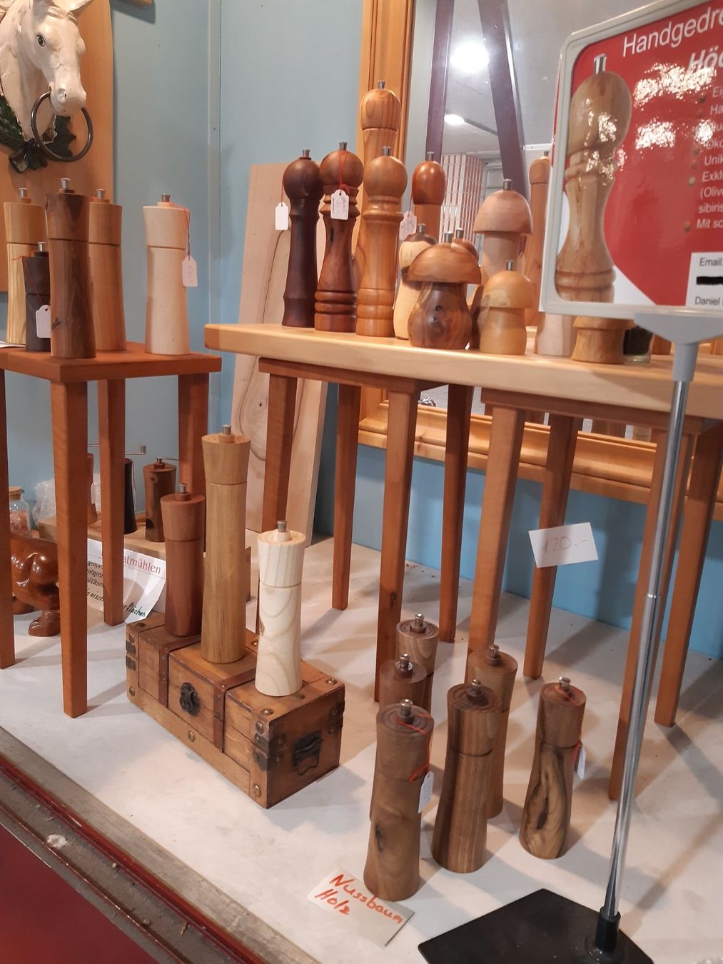 Elettrodomestici da cucina: Pfeffermühle aus Chriesiholz, handgedrechselt – Nuovo (secondo la descrizione) da Aarburg venduto da zumzeus 3