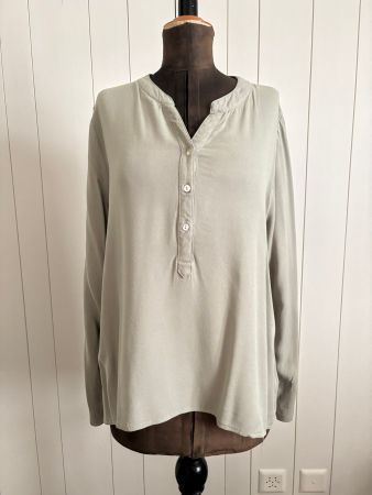 chicorée Langarm Bluse kaki - Grösse L