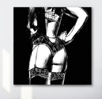 Erotik Dessous Strümpfe Bild Modern Art Frau Lingerie