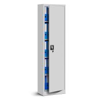Aktenschrank Büroschrank 185x45x40cm - Grau/Grau
