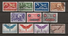 1923-30 : Serie Flugpost Nr. F3 - F13 : KP 710.--