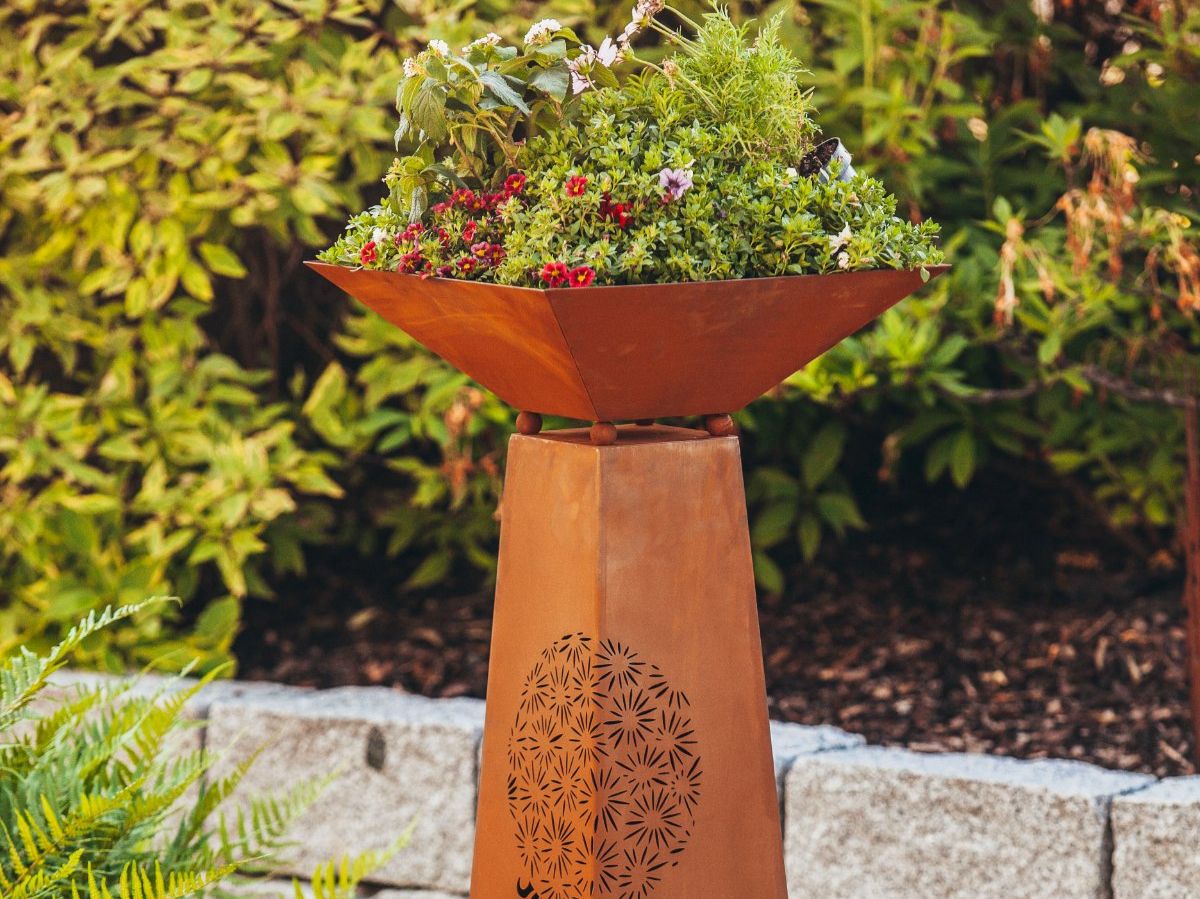 Alle Dekorationen: Säule Pusteblume in Edelrost – Neu (gemäss Beschreibung) aus Gerlafingen von ofenhaus_linder 2