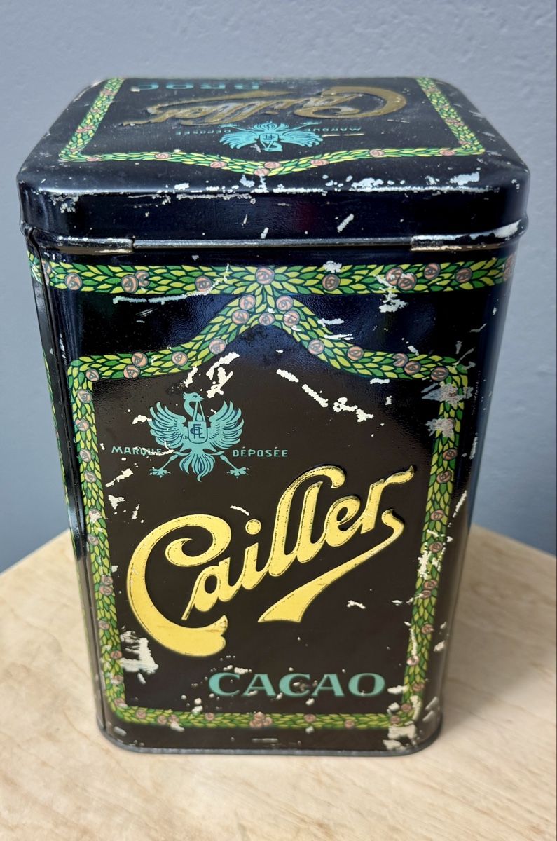 Barattoli: Antike rare  Blechdose CAILLER Cacao - Broc – Usato da Rothrist venduto da Luckywinner 3