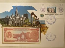 Banknotenbrief Venezuela