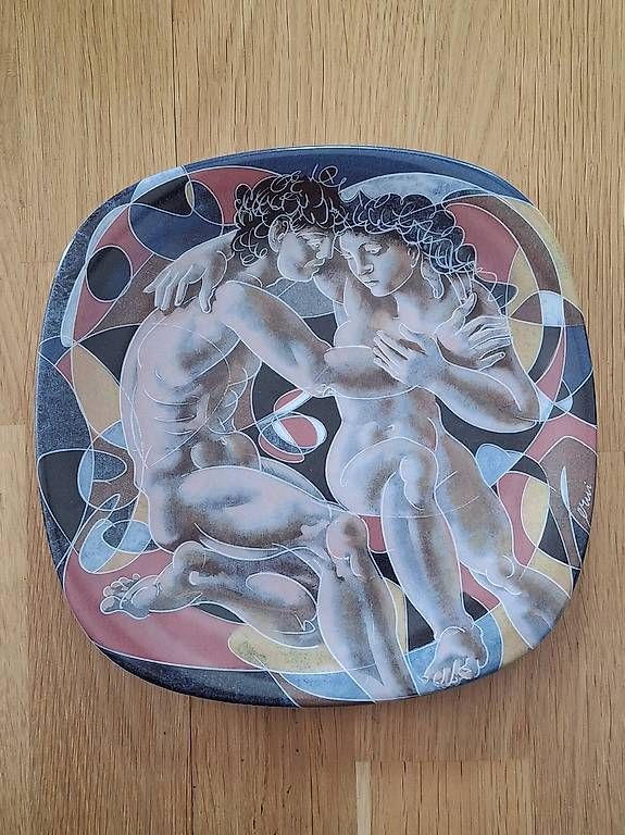 Teller: Hans Erni Sammelteller Liebende & Mutterliebe – Gebraucht aus Sissach von tigibloch99 1